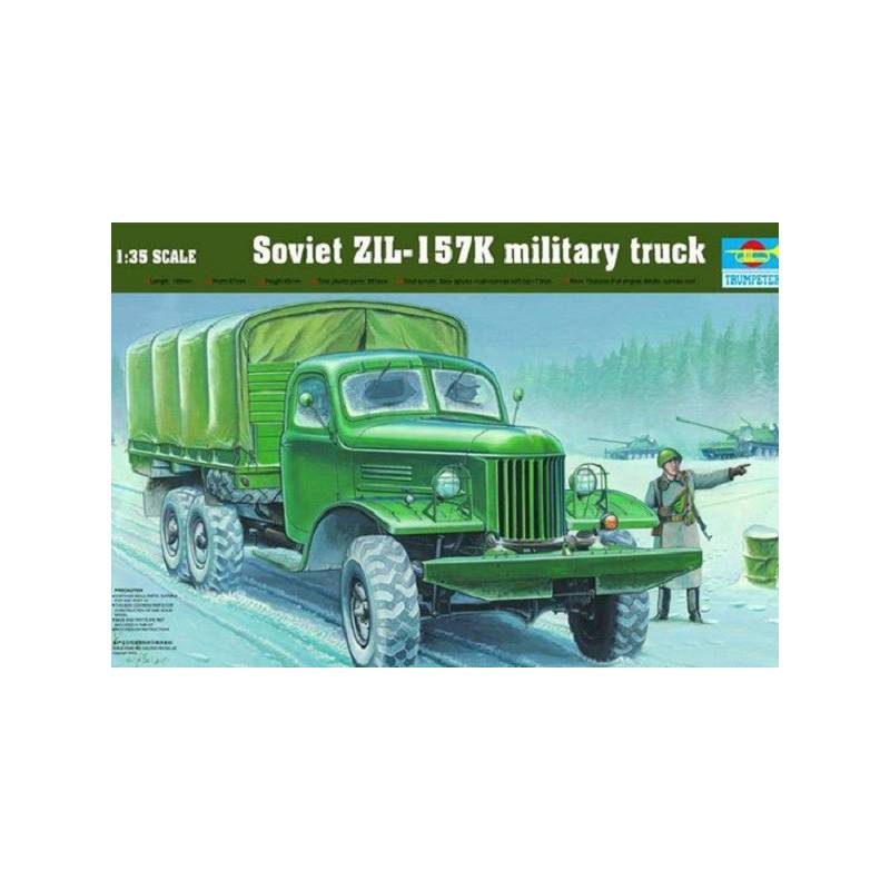 Soviet ZIL157K military truck TRUMPETER 001003 1/35ème maquette char 