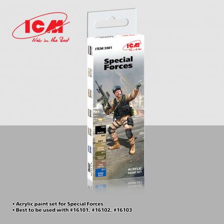 Acrylic paint set for Special Forces