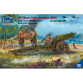 U.S. 75mm Pack Howitzer M1A1 on Carriage M8