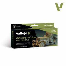 Set de peintures WWII British Colors Africa 39-43
