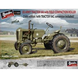 US Army Case VAI & VAC tractor with compaction roller