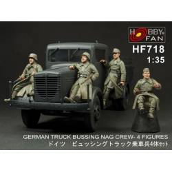 German truck Bussing Nag crew (4 figures) 