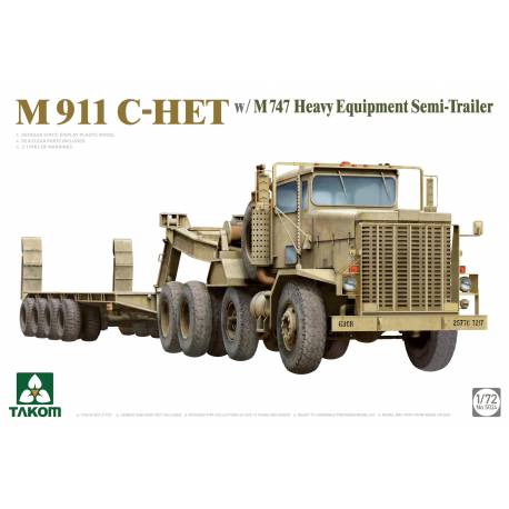M911 C-HET w/ M747 Heavy Equipment Semi-Trailer
