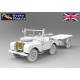 Korean War British FV18001 Mk.1 80in 4x4 Utility Vehicle (Early Production) avec remorque Bantam 10-cwt