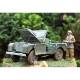 Korean War British FV18001 Mk.1 80in 4x4 Utility Vehicle (Early Production) avec remorque Bantam 10-cwt