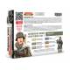 GERMAN WWII UNIFORMS SET 1 6x 22ml acrylic colours 