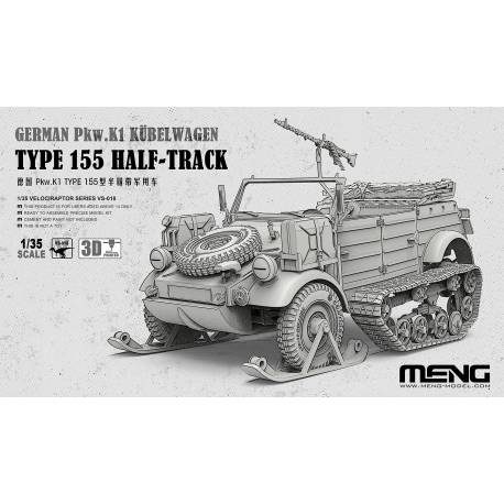 German Pkw.K1 Kübelwagen Type 155 Half-Track