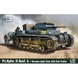 Pz. II Ausf. b German Light Tank with fuel trailer