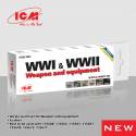 Acrylic paints set for WWI & WWII Weapon and equipment
