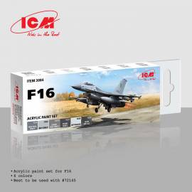 Acrylic paint set for F16