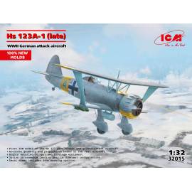 Hs 123A-1 (late)  WWII German attack aircraft