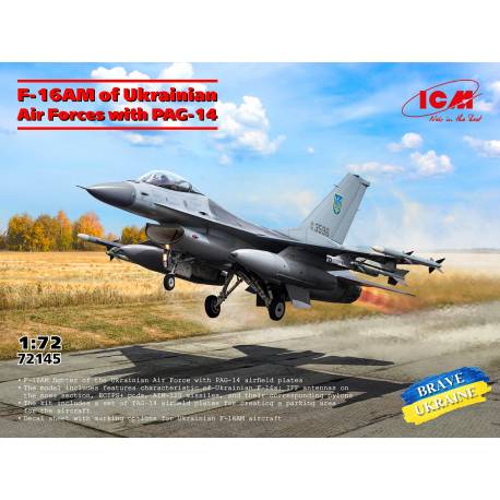 F-16AM of Ukrainian Air Forces with PAG-14