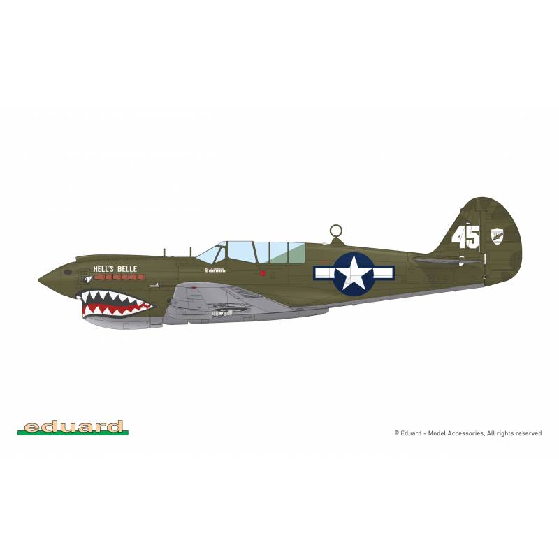 Maquette Avion P-40n Warhawk Royal Class Dual Combo |eduard|r0025| 1:48 Maquette - Imagen 20 de 24