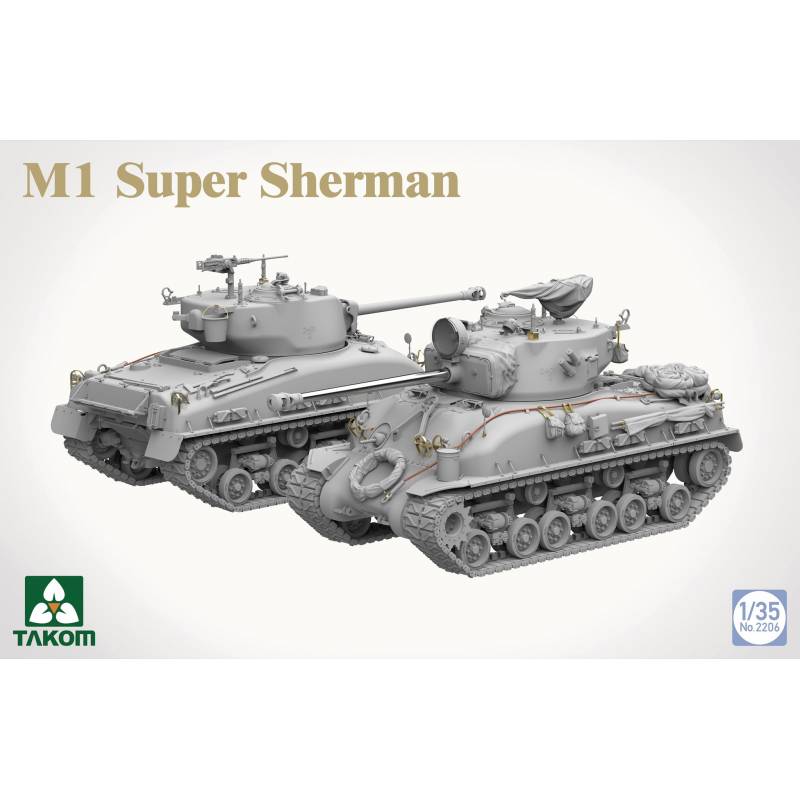 Maquette Char M1 Super Sherman |takom|2206| 1:35 Maquette Char Promo - Imagen 2 de 9