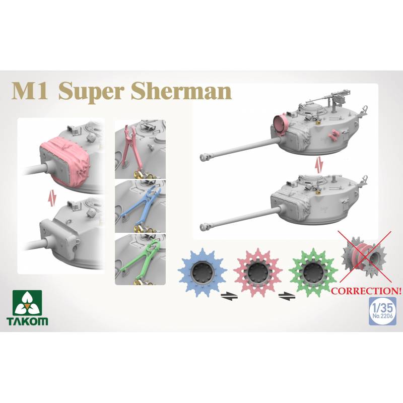 Maquette Char M1 Super Sherman |takom|2206| 1:35 Maquette Char Promo - Imagen 8 de 9