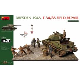 DRESDEN 1945. T-34/85 FIELD REPAIR BIG SET