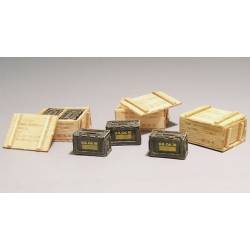 BOITES DE MUNITIONS EN BOIS US ARMY (PERIODE GUERRE DE VIETNAM) 