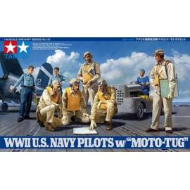 WWII U.S. Navy Pilots w/Moto-Tug