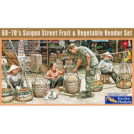 60’~70’s Saigon Street Fruit & Vegetable Vendor Set