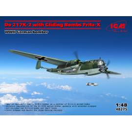 Do 217K-2 with Gliding bombs Fritz-X  WWII German bomber