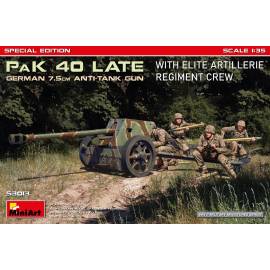 German 7.5cm PaK 40 Late w/Elite Artillerie Regiment Crew SPECIAL EDITION