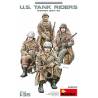 U.S. TANK RIDERS WINTER 1944-45