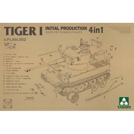 Tiger I Initial Production 4 in 1 s.Pz.Abt.502