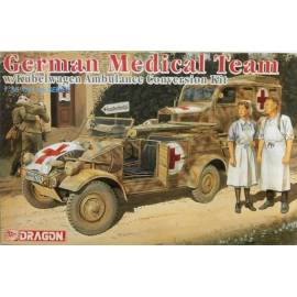 German Medical Team w/ Kübelwagen Ambulance Conversion Kit