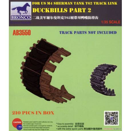 Duckbills part 2 For US M4 Sherman Tank T62 Track Link