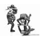 Hand –to-hand fight, British and German Infantry. Battles in north Africa. WWII era. Kit 1 