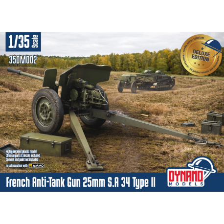 French Anti-Tank Gun 25mm S.A 34 Type II “Deluxe edition”