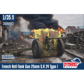 French Anti-Tank Gun 25mm S.A 34 Type I