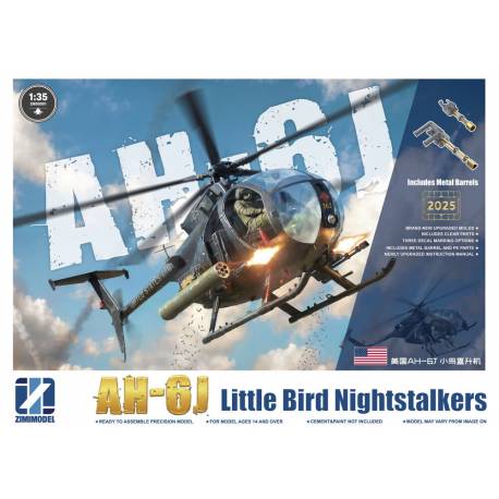AH-6 J Little Bird Nightstalkers with Metal Barrels