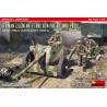 GERMAN 7.5CM ANTI-TANK GUN PAK 40. MID PROD with FIELD ARTILLERY CREW SPECIAL EDITION