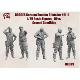 German Bomber Pilots for He111 (5pcs) Ground Condition