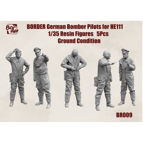 German Bomber Pilots for He111 (5pcs) Ground Condition