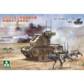ZRY-222 Unmanned Combat Ground Vehicle with Robot Wolves