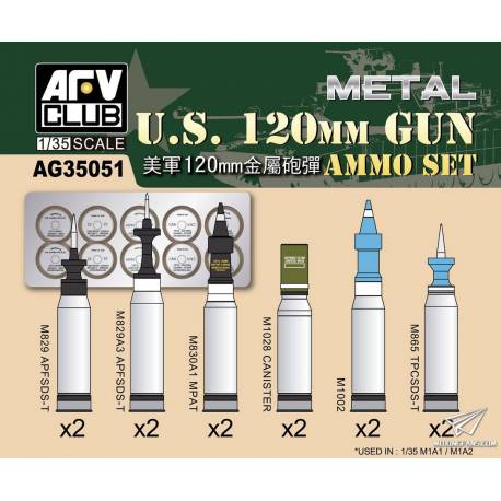 U.S. 120mm Gun AMMO Set