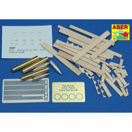 8,8cm Tigre I A/T Munitions avec boite 