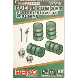 WWII German Fuel Drum Set