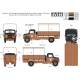 Bedford OYD Truck 3t 4x2 GS (Metal Cargo Body)