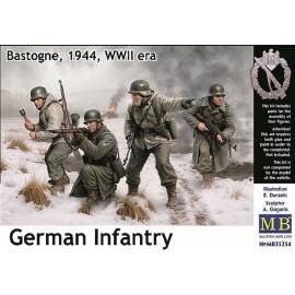 German Infantry Bastogne, 1944, WWII era