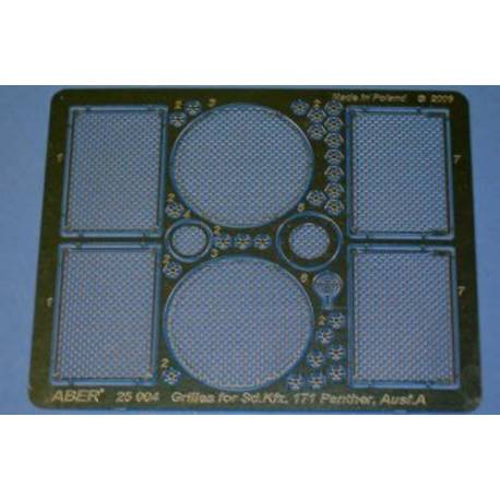 Grilles for Sd.Kfz.171. Panther, Ausf.A/D 