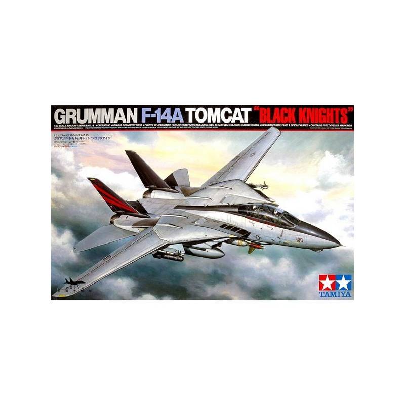 Maquette Avion Grumman F-14a Tomcat "black Knights" |tamiya|60313| 1:32 - Imagen 1 de 8