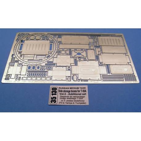 Caisses de rangement lateraux pour T-55A Russian medium tank 