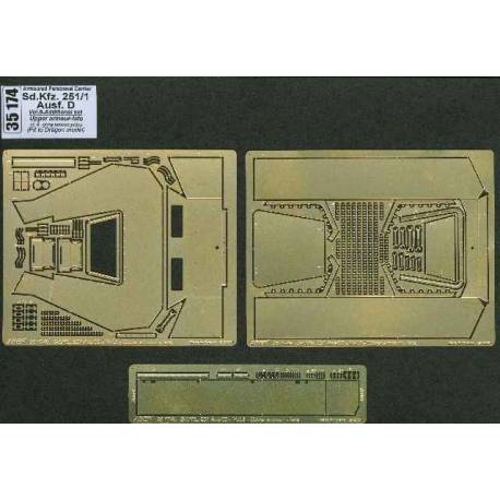 Armoured personnel carrier Sd.Kfz. 251/1 Ausf. D - vol. 8 - additional set blindage superieur late 