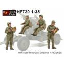 WW II BOFORS GUN CREW (I) - 4 FIGURES 