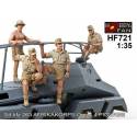 Sd.Kfz.263 Afrikakorps Crew - 4 figs  