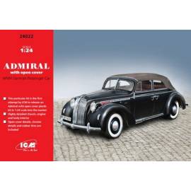 Admiral Cabriolet with open cover WWII German Passenger Car  