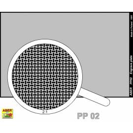 plaque gravée (88 x 57mm) - pattern 02
